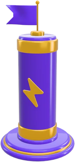 3D render of a battery power plant